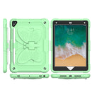Apple New iPad 9.7 inch Butterfly Kickstand 3in1 Tough Hybrid Case Cover with Shoulder Strap - Light Green