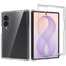 For Samsung Z Fold 8 Clear Transparent Hybrid Case Cover - Clear PC + Clear TPU
