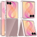 For Samsung Z Flip 8 Clear Transparent Hybrid Case Cover - Clear PC + Clear TPU