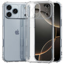 iPhone 17 Pro Shockproof Transparent Thick TPU Case Cover - Clear