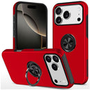 iPhone 17 Pro Max CHIEF Oil Painted Magnetic Ring Stand Hybrid Case Cover - Red
