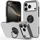 iPhone 17 Pro Max CHIEF Oil Painted Magnetic Ring Stand Hybrid Case Cover - Silver