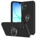 For Samsung A17 5G CHIEF Oil Painted Magnetic Ring Stand Hybrid Case Cover - Black
