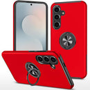 Samsung s26 Plus CHIEF Oil Painted Magnetic Ring Stand Hybrid Case Cover - Red