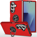 For Samsung Z Fold 8 Ultra CHIEF Oil Painted Magnetic Ring Stand Hybrid Case Cover - Red