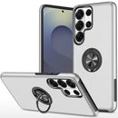 Samsung s26 Ultra CHIEF Oil Painted Magnetic Ring Stand Hybrid Case Cover - Silver