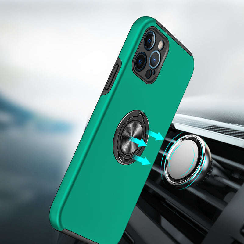 iPhone 11 Oil Painted Magnetic Ring Stand Cover