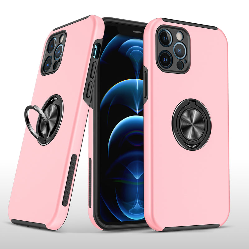 iPhone 11 Oil Painted Magnetic Ring Stand Cover