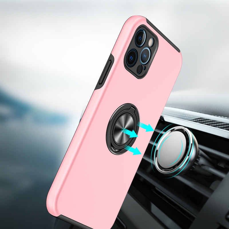 iPhone 11 Oil Painted Magnetic Ring Stand Cover