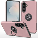 Samsung s25 FE CHIEF Oil Painted Magnetic Ring Stand Hybrid Case Cover - Rose Gold