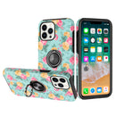 iPhone 14 Plus Design Oil Painted Magnetic Ring Stand Cover