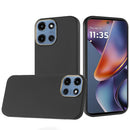 Motorola Moto G 5G 2025 Classy Slick Chromed Around Hybrid Case Cover - Black