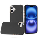 iPhone 17 Classy Slick Chromed Around Hybrid Case Cover - Black