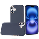 iPhone 17 Classy Slick Chromed Around Hybrid Case Cover - Dark Blue