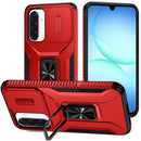For Samsung A17 5G Complete Magnetic Metal Ring Stand Camera Protection Hybrid - Red