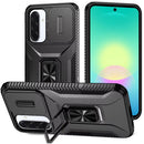 For Samsung Galaxy A27 Complete Magnetic Metal Ring Stand Camera Protection Hybrid - Black
