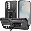 Samsung s26 Plus Complete Magnetic Metal Ring Stand Camera Protection Hybrid - Black