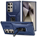 Samsung s25 5G Ultra Complete Magnetic Metal Ring Stand Camera Protection Hybrid - Blue