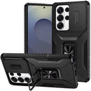 For Samsung s26 Ultra Complete Magnetic Metal Ring Stand Camera Protection Hybrid - Black