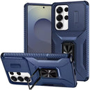 For Samsung s26 Ultra Complete Magnetic Metal Ring Stand Camera Protection Hybrid - Blue