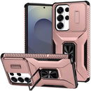 Samsung s26 Ultra Complete Magnetic Metal Ring Stand Camera Protection Hybrid - Rose Gold