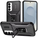 For Samsung s26 Complete Magnetic Metal Ring Stand Camera Protection Hybrid - Black