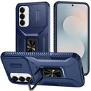 For Samsung s26 Complete Magnetic Metal Ring Stand Camera Protection Hybrid - Blue