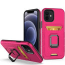 iPhone 14 Pro Max 6.1 Card Holder Magnetic Ring Stand Case