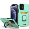 iPhone 14 Pro 6.1 Card Holder Magnetic Ring Stand Case