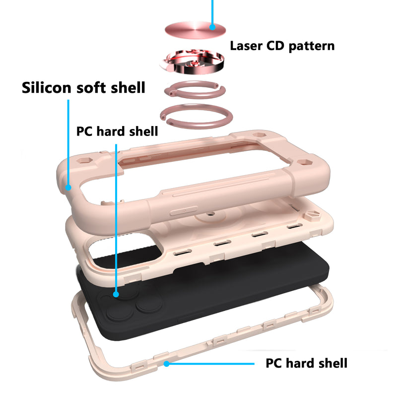 iPhone 7/8/SE Ring Stand Silicone Case Cover