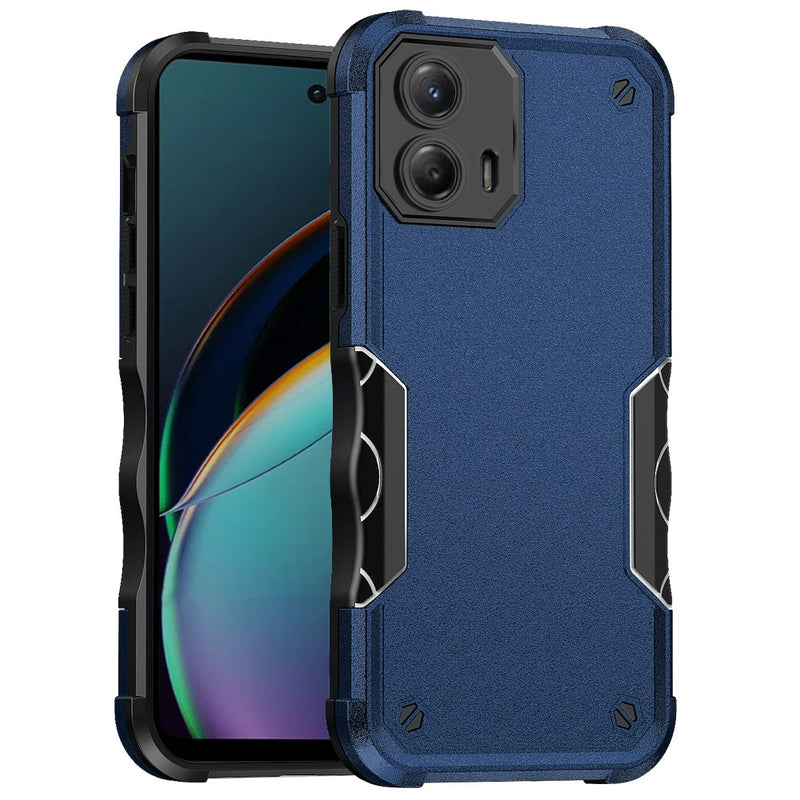 Motorola Moto G 5G 2024 Exquisite Tough Shockproof Hybrid Case Cover - Blue