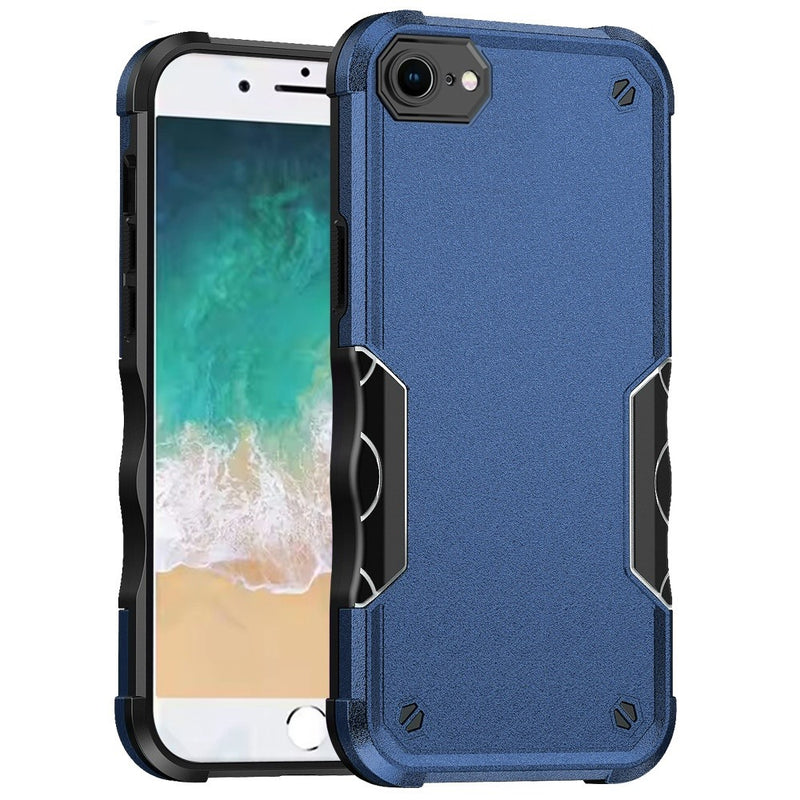 iPhone 16e Exquisite Tough Shockproof Hybrid Case Cover - Blue