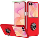 For Samsung Z Flip 8 Chief Premium Matte Magnetic Ring Stand Hybrid Case Cover - Red