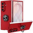 For Samsung Z Fold 8 Ultra Chief Premium Matte Magnetic Ring Stand Hybrid Case Cover - Red
