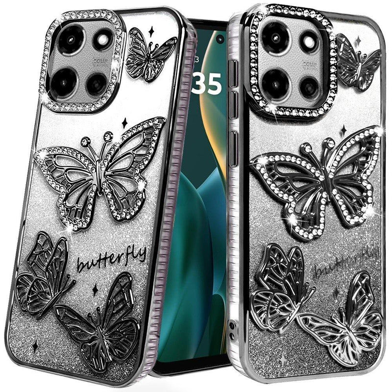 Motorola Moto G Stylus 5G (2025) Butterfly Freedom Shimmer Glitter Thick TPU Case Cover Motorola Moto G Stylus 5G (2025) Butterfly Freedom Shimmer Glitter Thick TPU Case Cover
