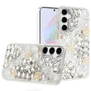 Samsung Galaxy A36 Rose Flower Full Diamond Bling Stones - Clear
