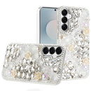 Samsung s26 Plus Rose Flower Full Diamond Bling Stones - Clear