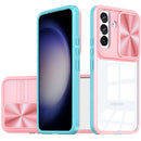 Samsung S24 FE Fusion Transparent Clear Hybrid - Pink/Blue