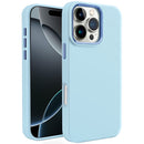 iPhone 16 Pro Max 6.9 inch Premium LIQUID Silicone with Metal Buttons and Camera Edges Case Cover - Light Blue