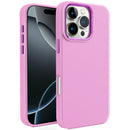 iPhone 16 Pro Max 6.9 inch Premium LIQUID Silicone with Metal Buttons and Camera Edges Case Cover - Rose Pink