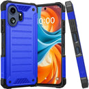 For TCL NXTPAPER 70 Pro Premium Tough Lined Design Hybrid Case Cover - Blue