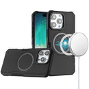 iPhone 16 Pro Max 6.9 inch Grip [Magneti Circle] Metal Shockproof Hybrid - Black