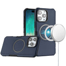 iPhone 16 Pro Max 6.9 inch Grip [Magneti Circle] Metal Shockproof Hybrid - Dark Blue