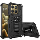 For Motorola Moto Edge 2026 Machine Design Hybrid with Kickstand - Black
