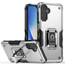 Samsung A15 5G OPTIMUM Magnetic Ring Stand Hybrid Case Cover - Silver