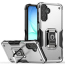 For Samsung A17 5G OPTIMUM Magnetic Ring Stand Hybrid Case Cover - Silver