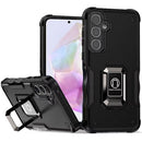 For Samsung Galaxy A36 / A56 OPTIMUM Magnetic Ring Stand Hybrid Case Cover - Black