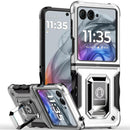 For Motorola Razr 2025 2024 OPTIMUM Magnetic Ring Stand Hybrid - Silver