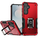 For Samsung s26 OPTIMUM Magnetic Ring Stand Hybrid Case Cover - Red