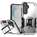 Samsung s26 OPTIMUM Magnetic Ring Stand Hybrid Case Cover - Silver